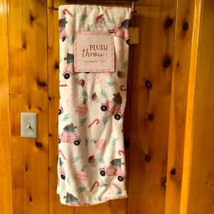 Artisan 34 Christmas Tree Pink Car Throw Blanket